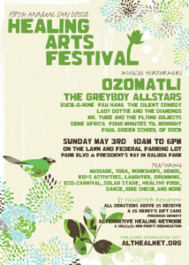 Flier from 2009 Healing Arts Festival